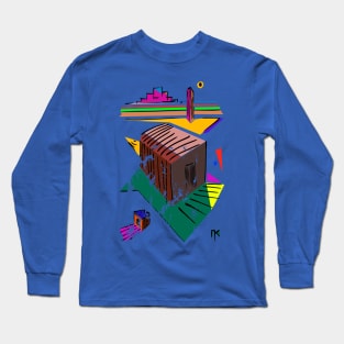 Vintage abstract architecture Long Sleeve T-Shirt